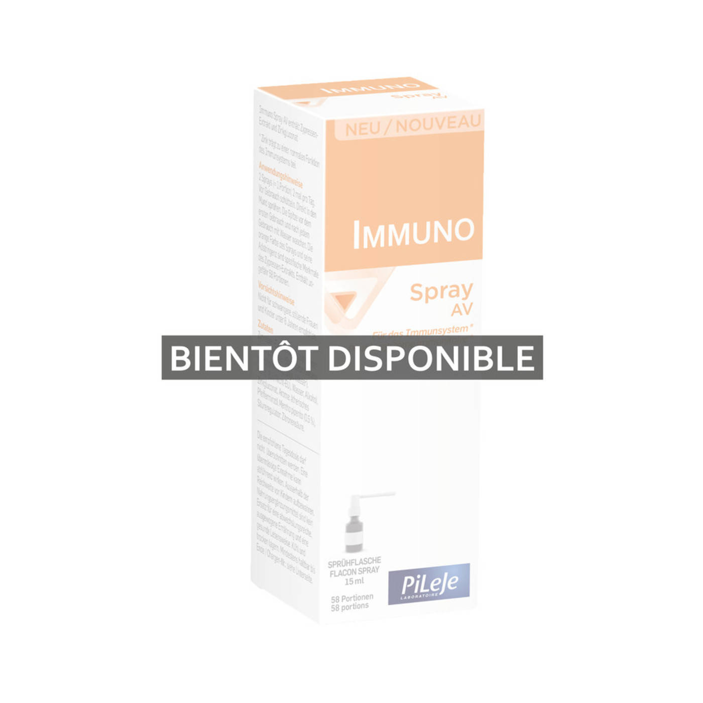 BIENTÔT DISPONIBLE ! Immuno Spray AV