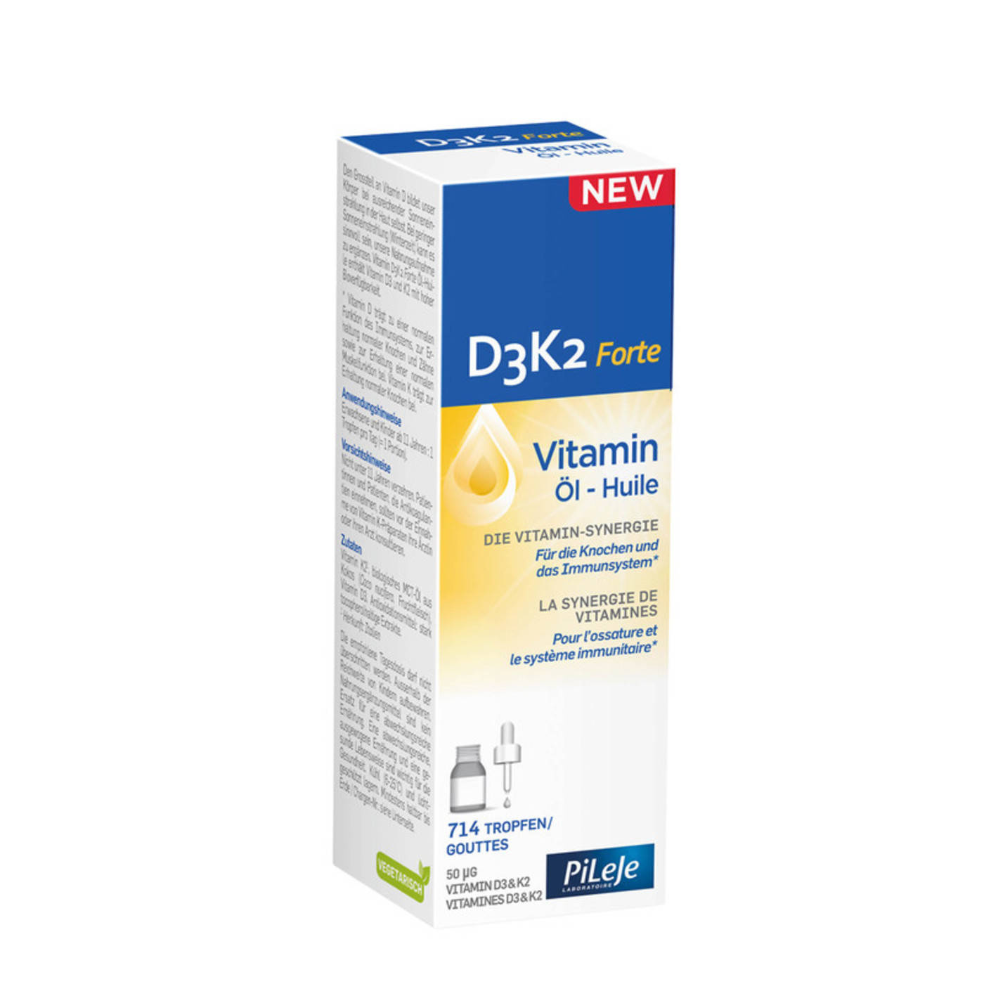 D3K2 Forte Vitamin Öl-Huile